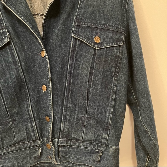 VTG Mizz Lizz Women’s Denim Blue 90s Indie Jean Jacket Size Medium - Picture 4 of 8